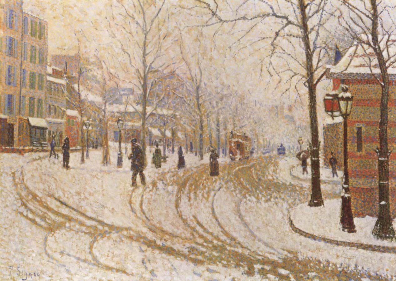 The Boulevard de Clichy under Snow